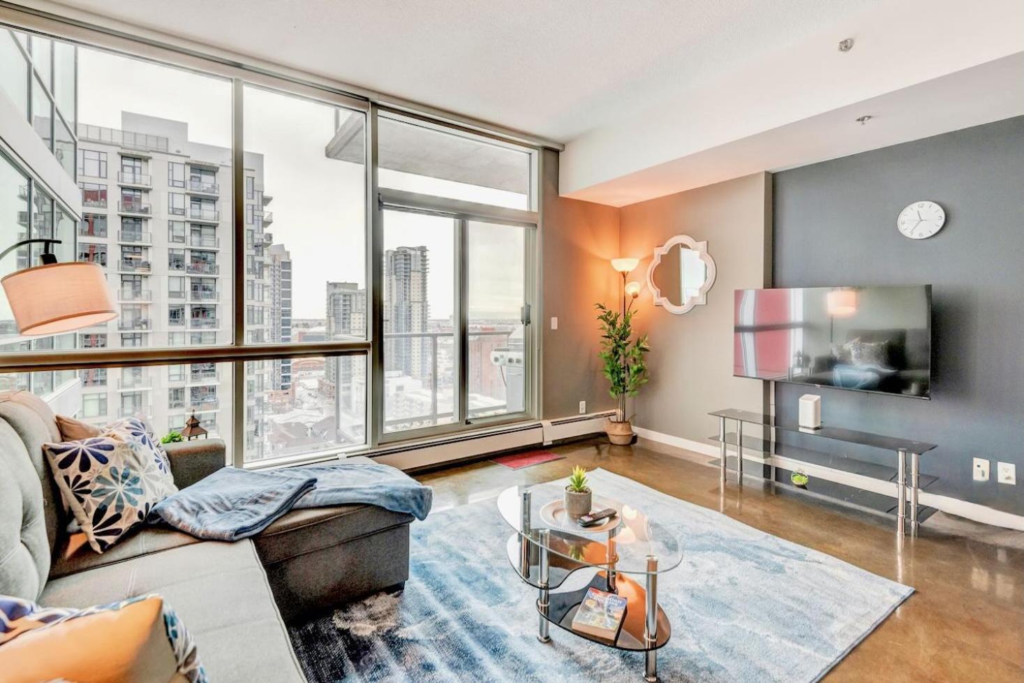 Modern 2Br Condo - King Bed - Downtown City Views YYC Exterior foto
